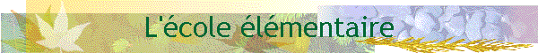 L'cole lmentaire